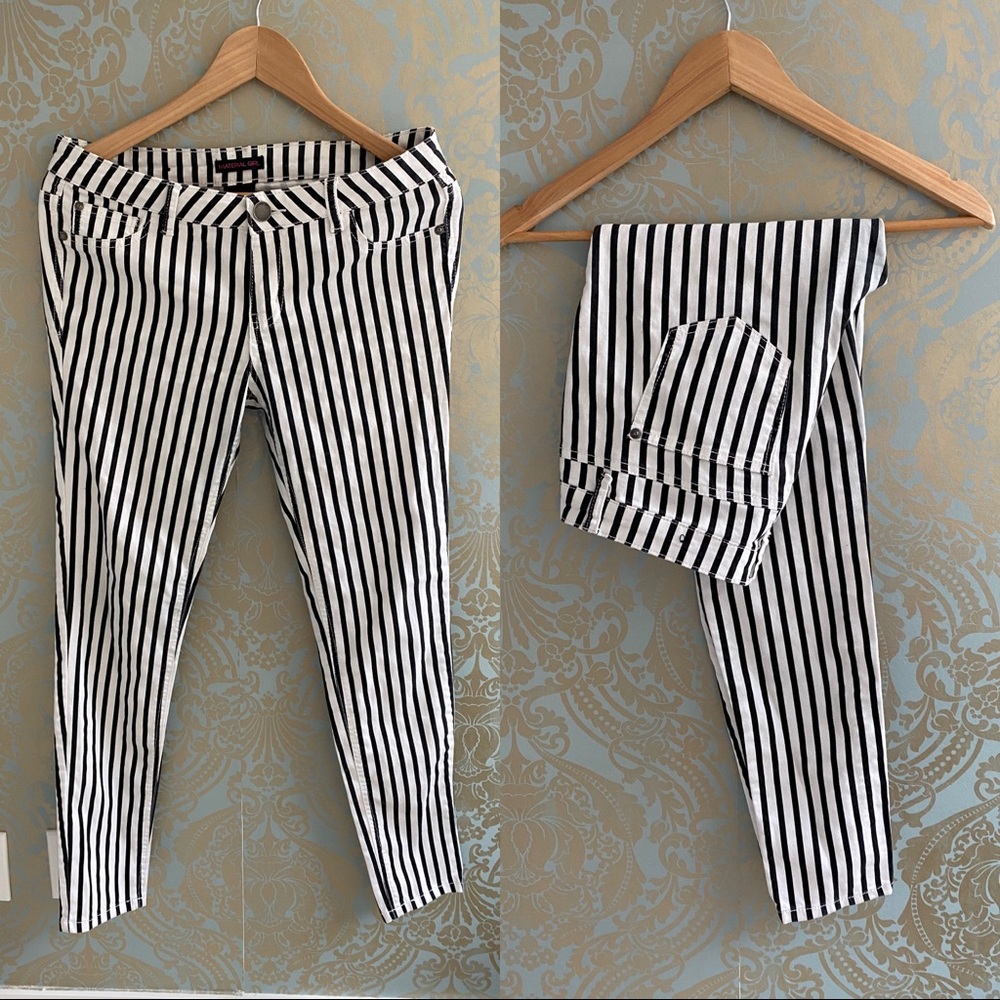 Material Girl striped jeans